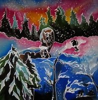 Flurries Over Bison