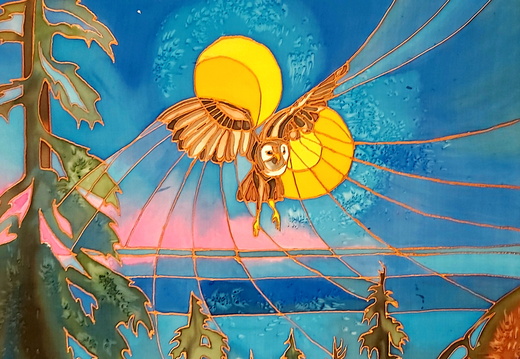 Owl in flight